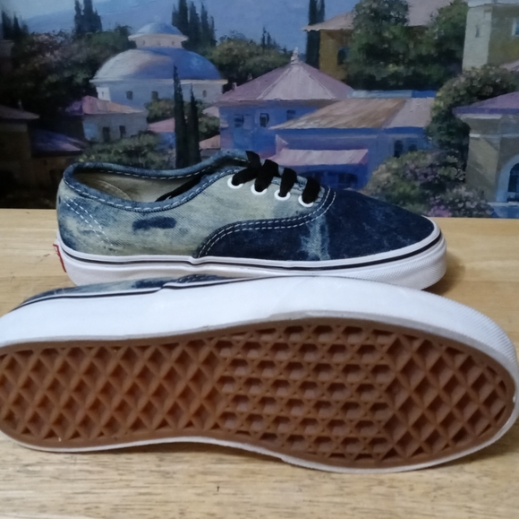 Vans Authentic Acid Denim Wash Sneakers, Size 2.5 Y - Picture 12 of 12